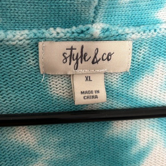 Tie-Dye Open Cardigan - Multicolor - Picture 2 of 3